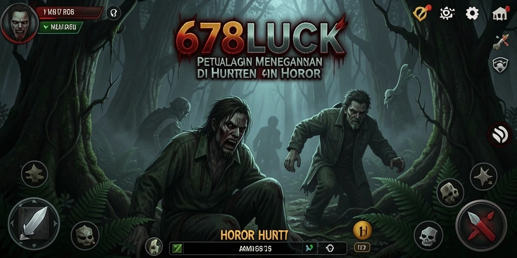 Tampilan menyeramkan dari hutan dalam 678LUCK.