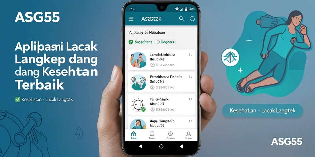 Tampilan antarmuka ASG55 dengan fitur Lacak Langkah yang intuitif.