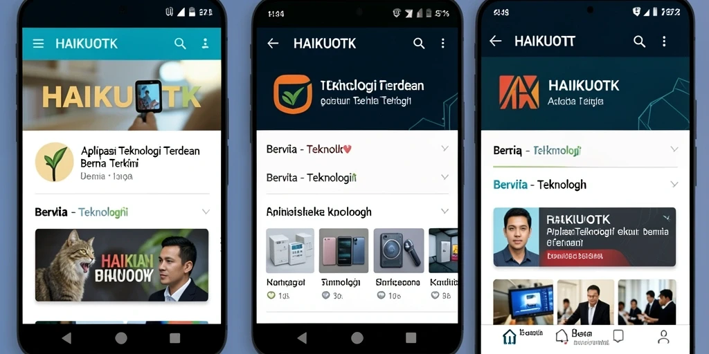 Tampilan antarmuka HAIKUOTK yang modern dan informatif.